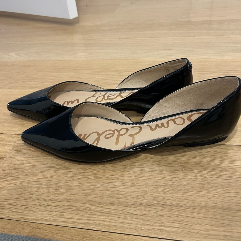 Sam Edelman Elegant Black Patent Leather Flats